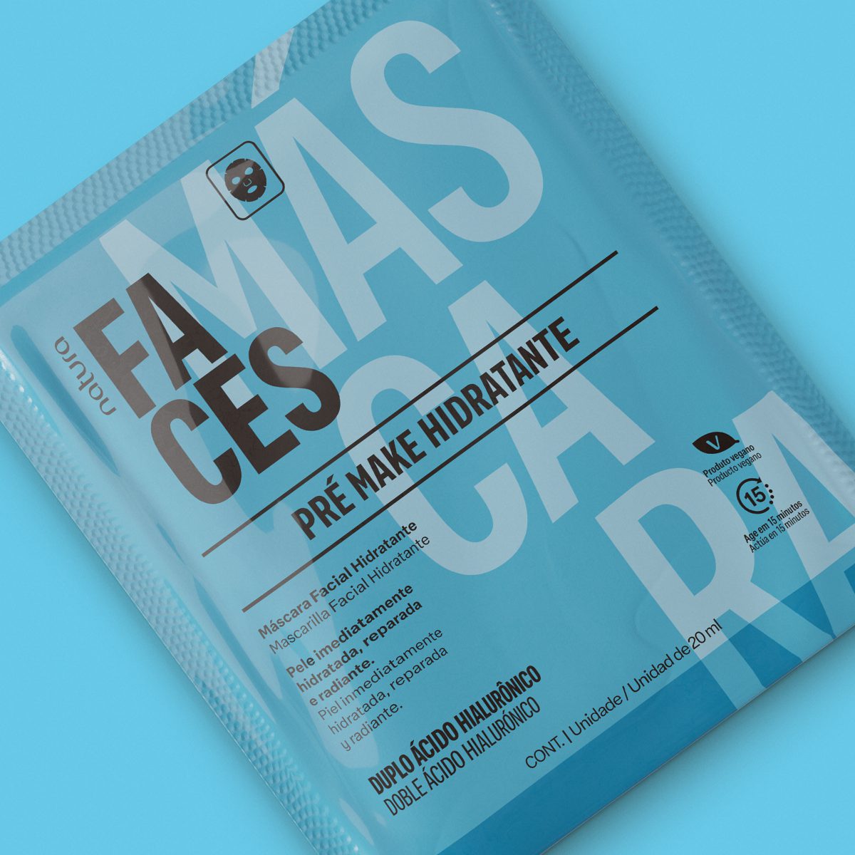 Máscara Facial Hidratante Pré Make Faces 20 ml