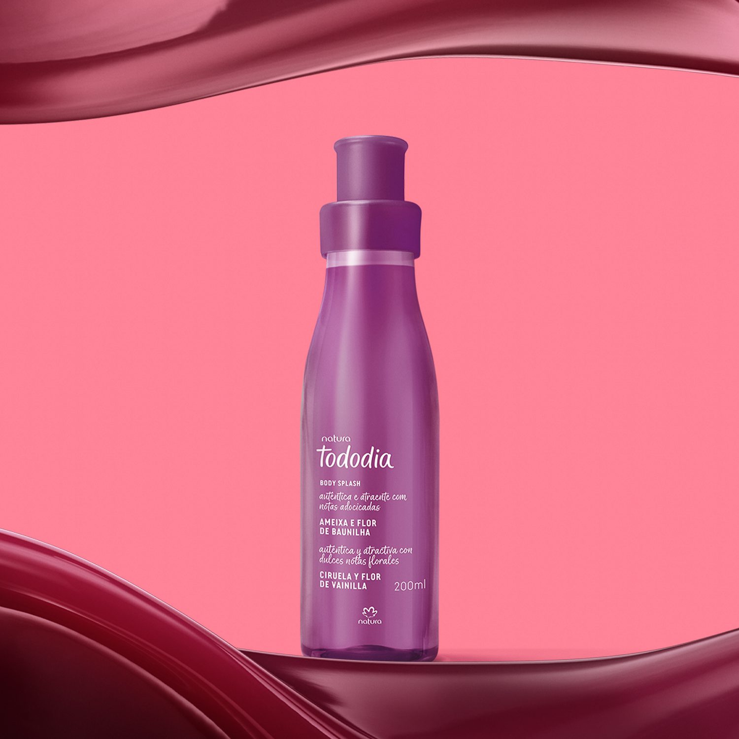 Body Splash Desodorante Colonia Tododia Ameixa E Flor De Baunilha 200 ml