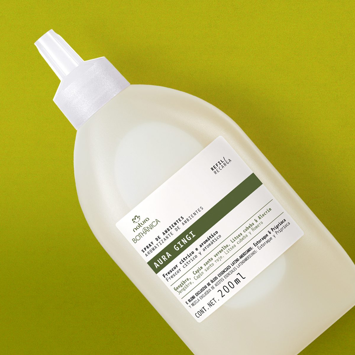 Refil Spray de Ambientes Bothânica Aura Gingi 200 ml 3 Refil Spray de Ambientes Bothânica Aura Gingi 200 ml