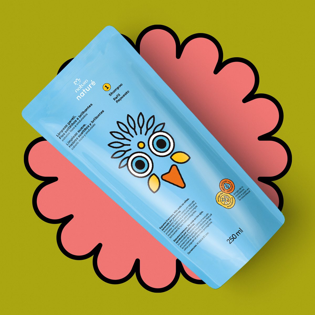 Refil Shampoo para Cabelos Lisos e Ondulados Naturé