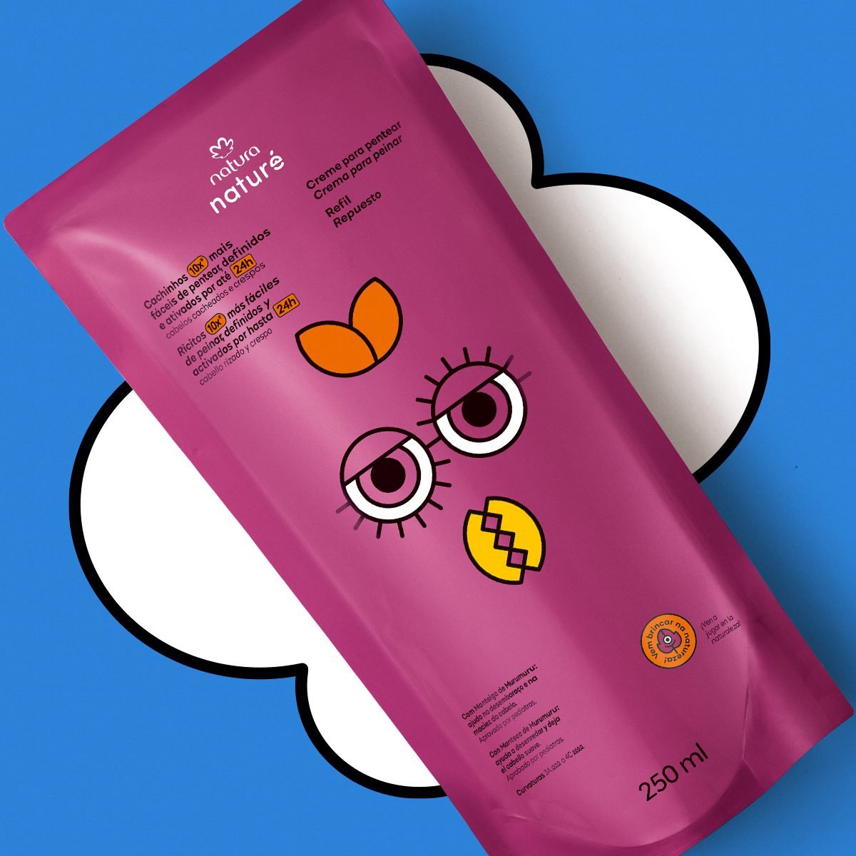 Refil Creme para Pentear Cabelos Cacheados e Crespos Naturé
