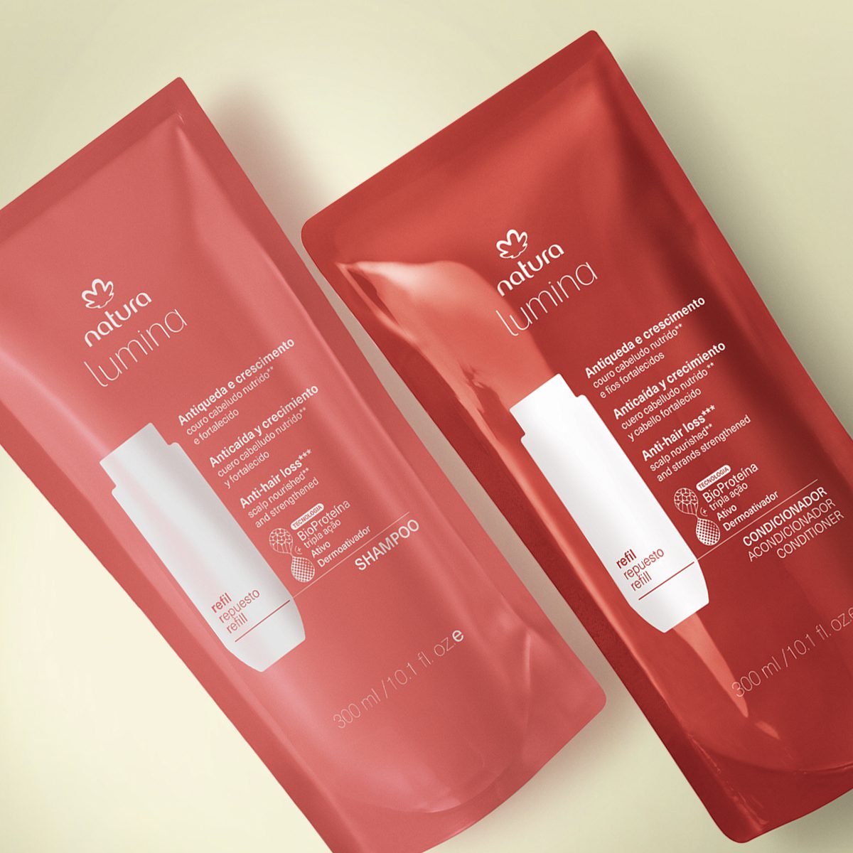 Kit Refis Shampoo e Condicionador Lumina Antiqueda e Crescimento