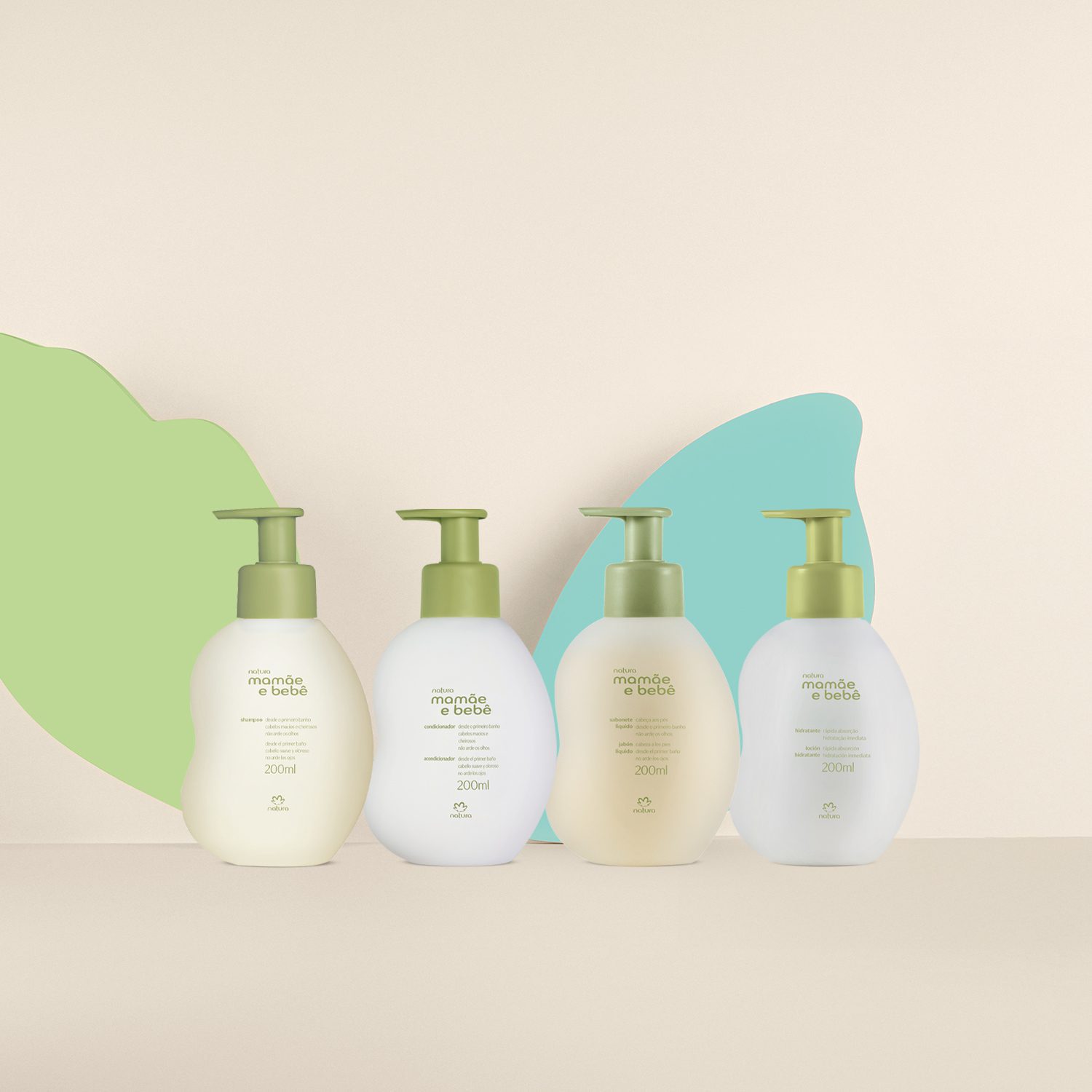 Kit Mamãe e Bebê Shampoo, Condicionador, Sabonete Líquido e Hidratante (4 produtos)