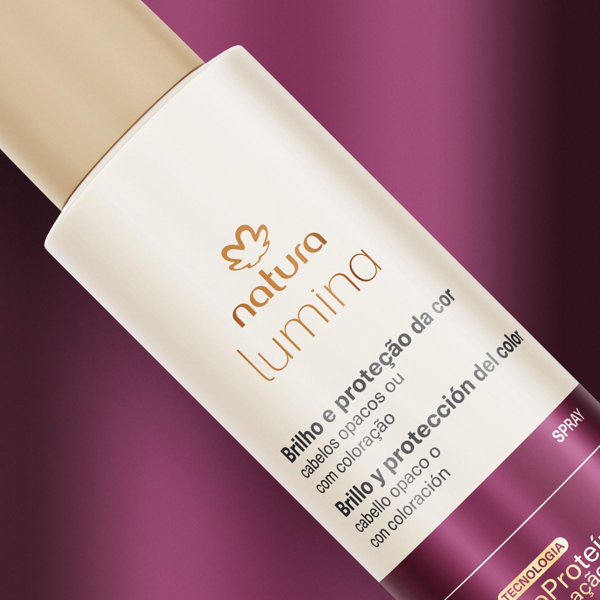 Spray Antidesbotamento E Brilho Para Cabelos Opacos Ou Com Coloracao Lumina 150 ml 3 Spray Anti Desbotamento para Brilho para Proteção da Cor