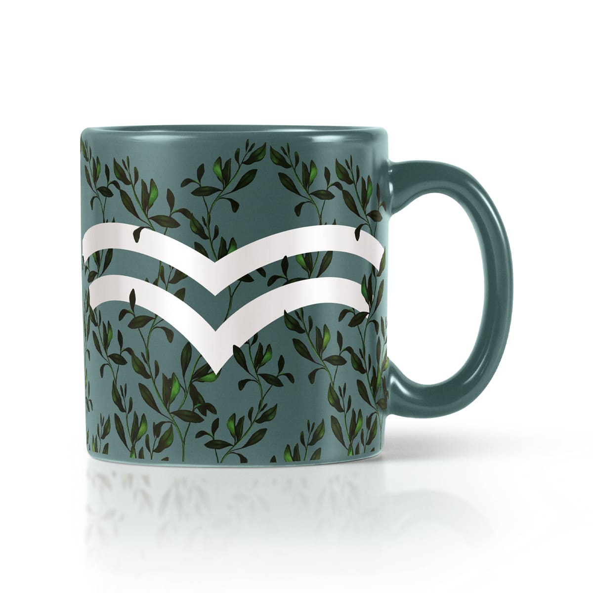 Detalhe da estampa da Caneca Crer Para Ver
