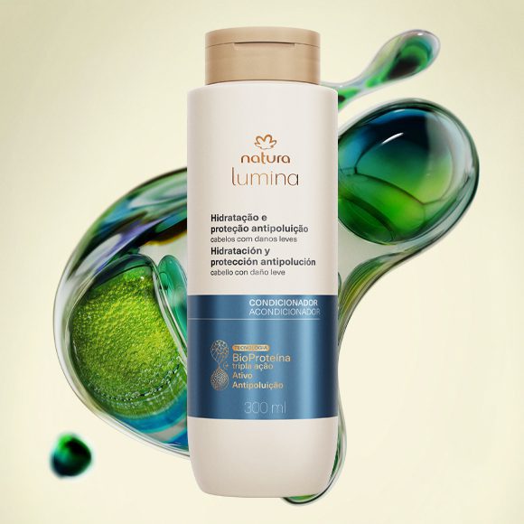 Condicionador Protetor Hidratacao E Protecao Antipoluicao Lumina 300 ml 3 Condicionador para Hidratação e Proteção Antipoluição