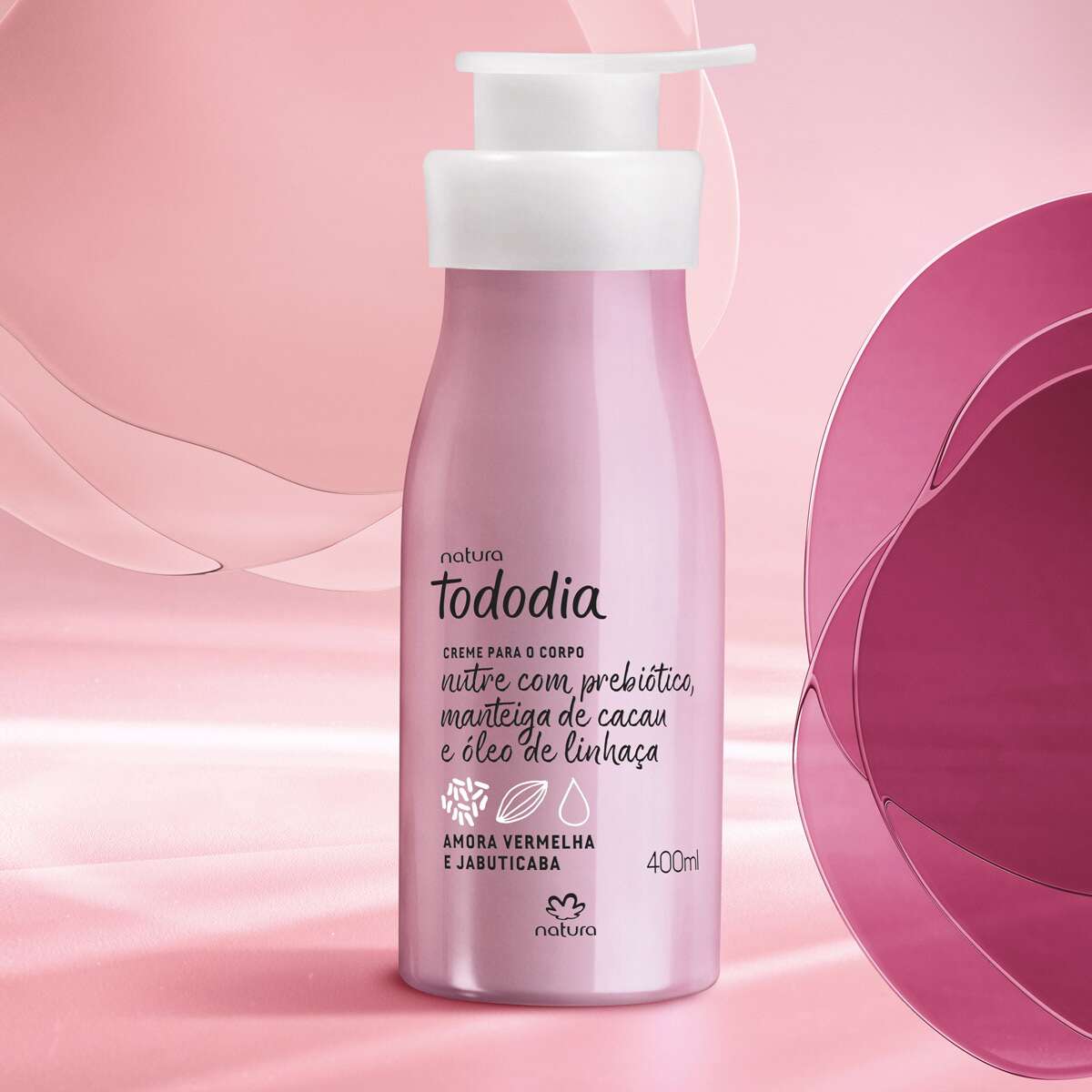 Creme Desodorante Nutritivo Para O Corpo Tododia Amora Vermelha E Jabuticaba 400 ml 3 Creme Desodorante Nutritivo para o Corpo Tododia Amora Vermelha e Jabuticaba