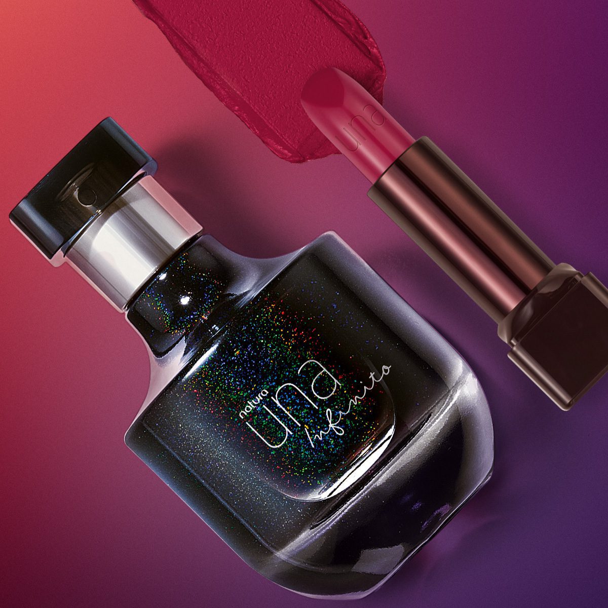 Kit Una Infinito Deo Parfum e Batom Extremo Conforto Número 2