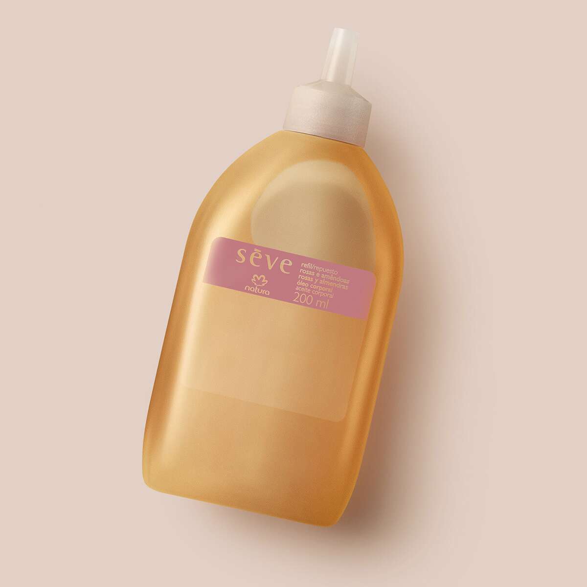 Refil Oleo Desodorante Corporal Seve Rosas E Amendoas 200 ml