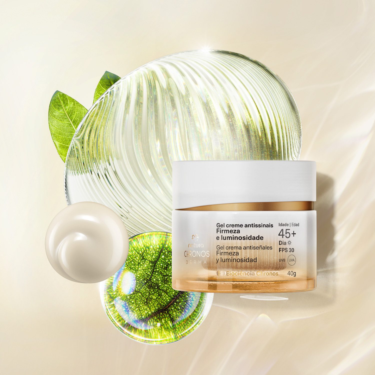 1758591553 149 Gel Creme Antissinais Firmeza E Luminosidade 45 Dia Chronos Derma