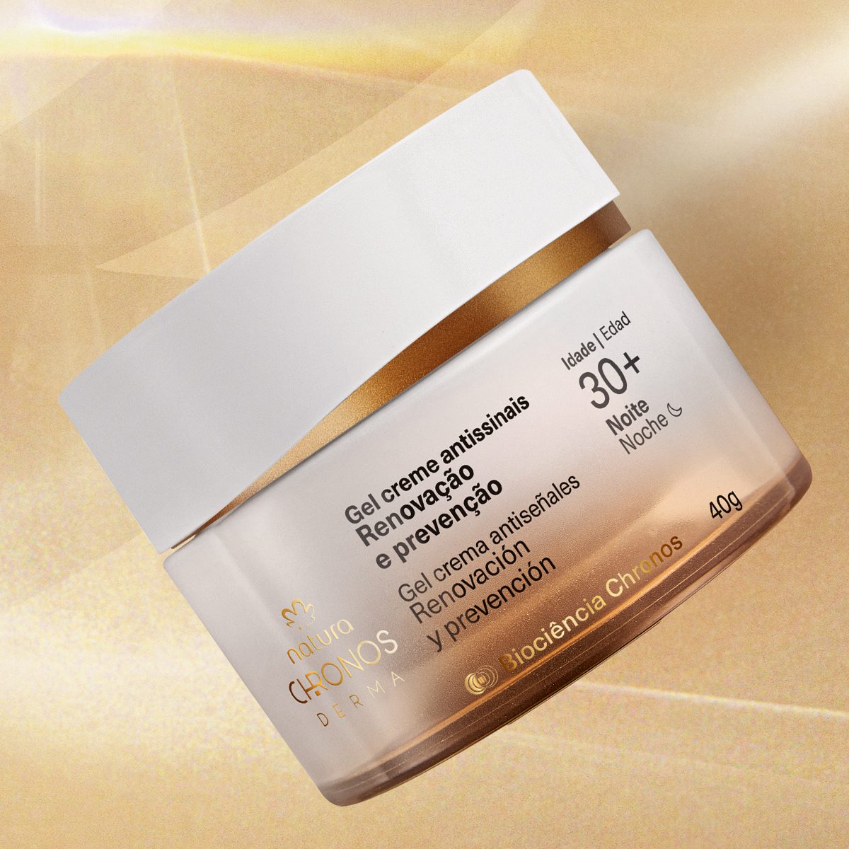 Aplicação do Gel Creme no rosto