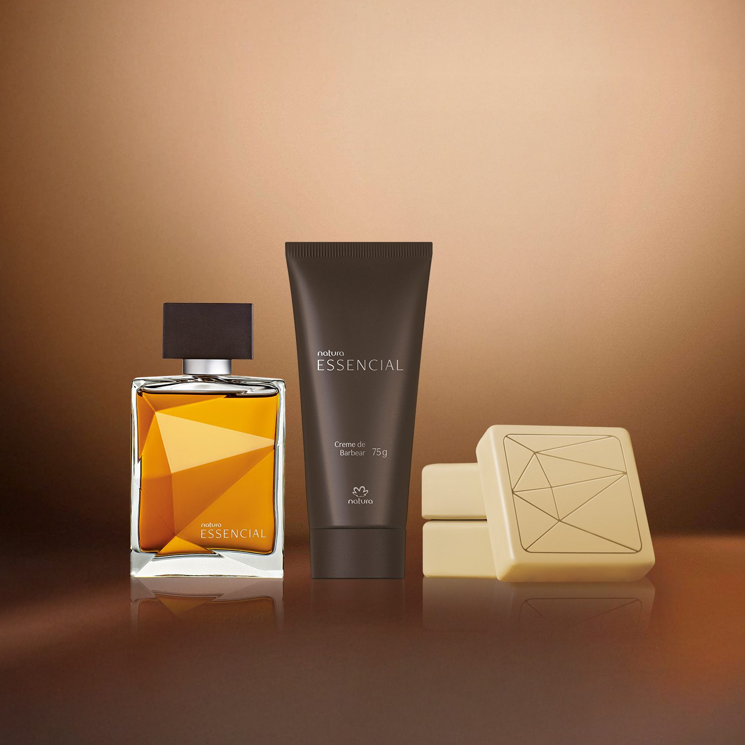 Kit Essencial Masculino, Sabonete em Barra e Creme de Barbear (3 produtos) 4 Kit Essencial Masculino, Sabonete em Barra e Creme de Barbear (3 produtos)