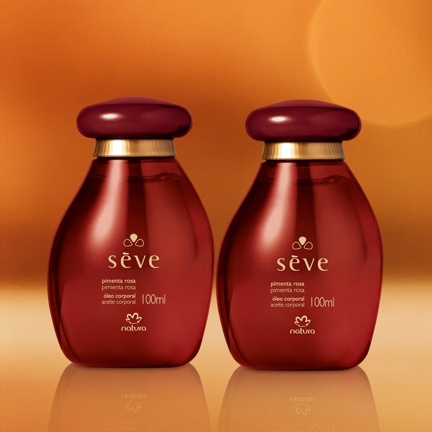 Kit Oleo Desodorante Corporal Seve Pimenta Rosa 2 Unidades 3 Kit Óleo Desodorante Corporal Sève Pimenta Rosa (2 unidades)
