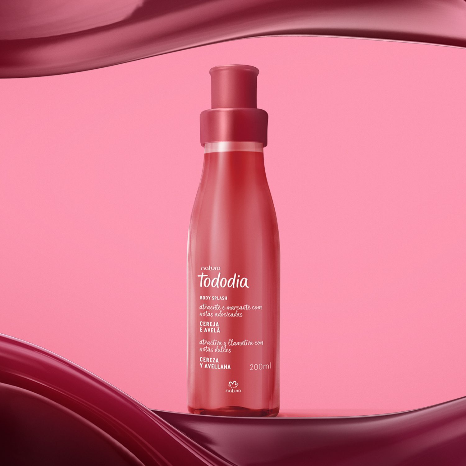 Body Splash Tododia Cereja E Avela 200 ml