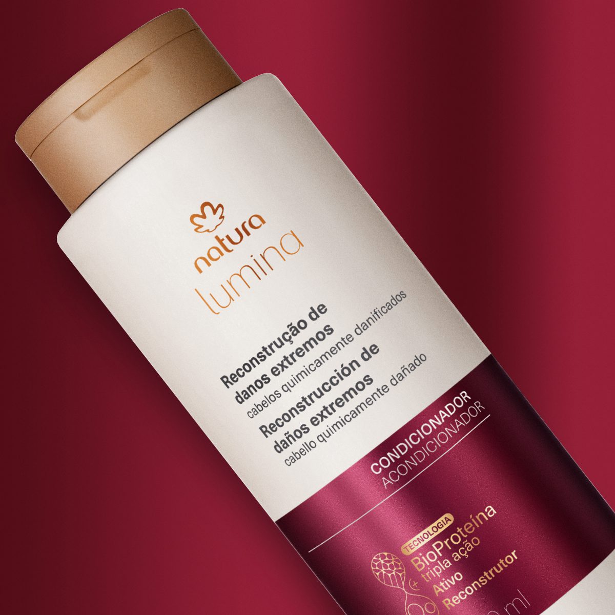 Condicionador Provitalidade Para Cabelos Quimicamente Danificados Lumina 300 ml