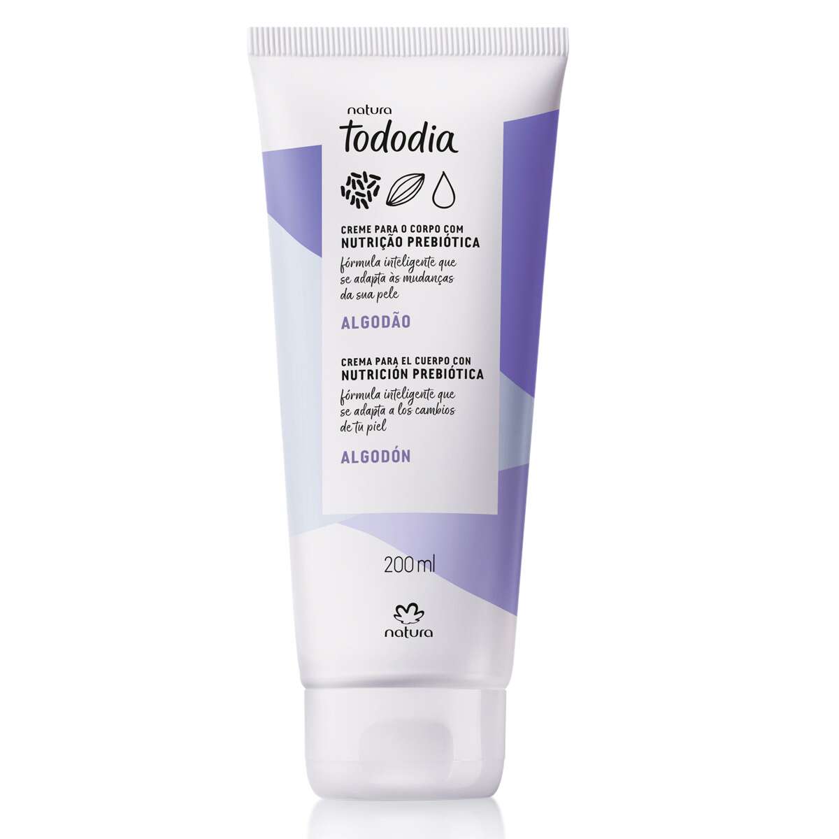 Creme Desodorante Nutritivo Para O Corpo Tododia Algodao 200 ml 3 Creme Desodorante Nutritivo para o Corpo Tododia Algodão