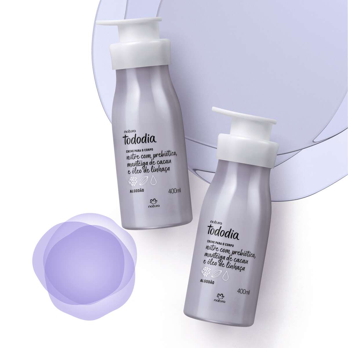 Creme Desodorante Nutritivo Para O Corpo Tododia Algodao 400 ml