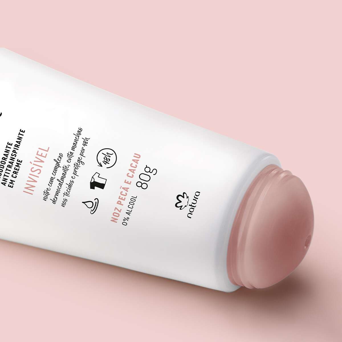 Imagem close-up da textura do creme