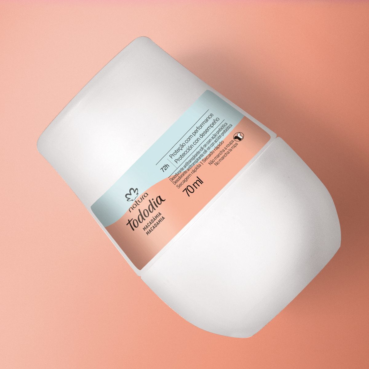 Desodorante Antitranspirante Roll On Tododia Macadamia 70 ml