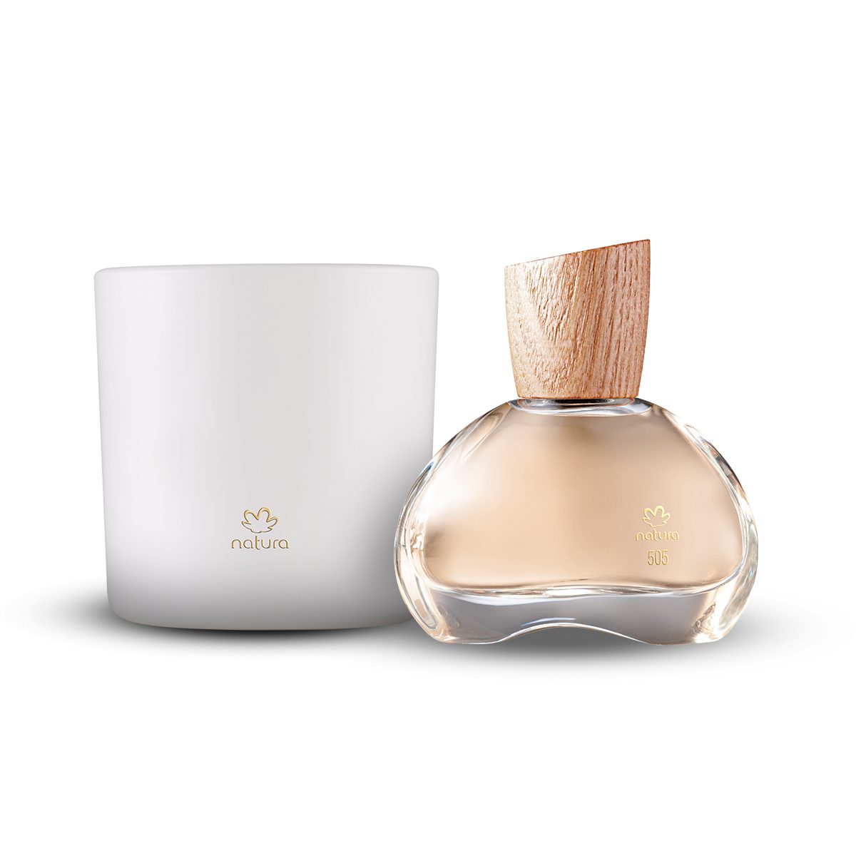 Kit Eau de Parfum Natura 505 Íris Priprioca e Vela Perfumada 774 Rosa Capitiú (2 produtos) 3 Kit Eau De Parfum Natura 505 Iris Priprioca E Vela