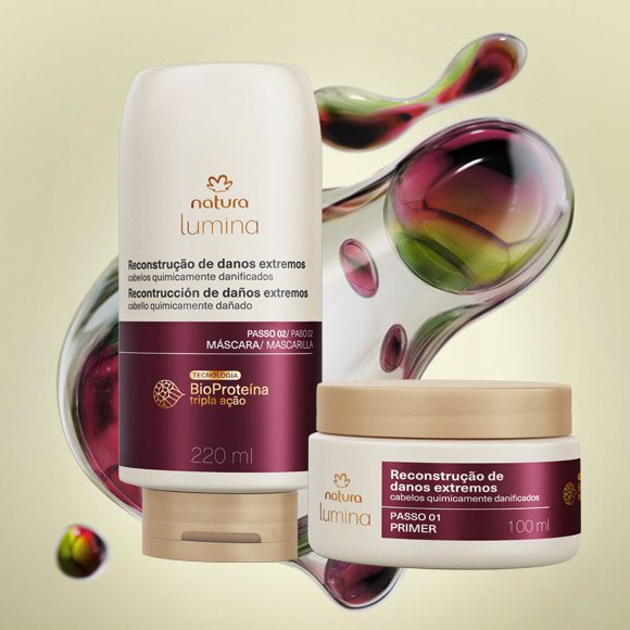 Kit Tratamento Intensivo Para Cabelos Quimicamente Danificados Lumina