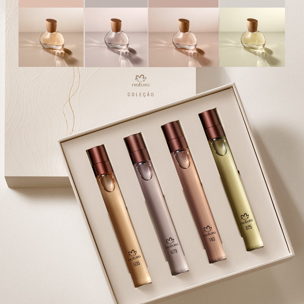 Natura Colecao Eau De Parfum 4 Unidades De 10 ml Cada