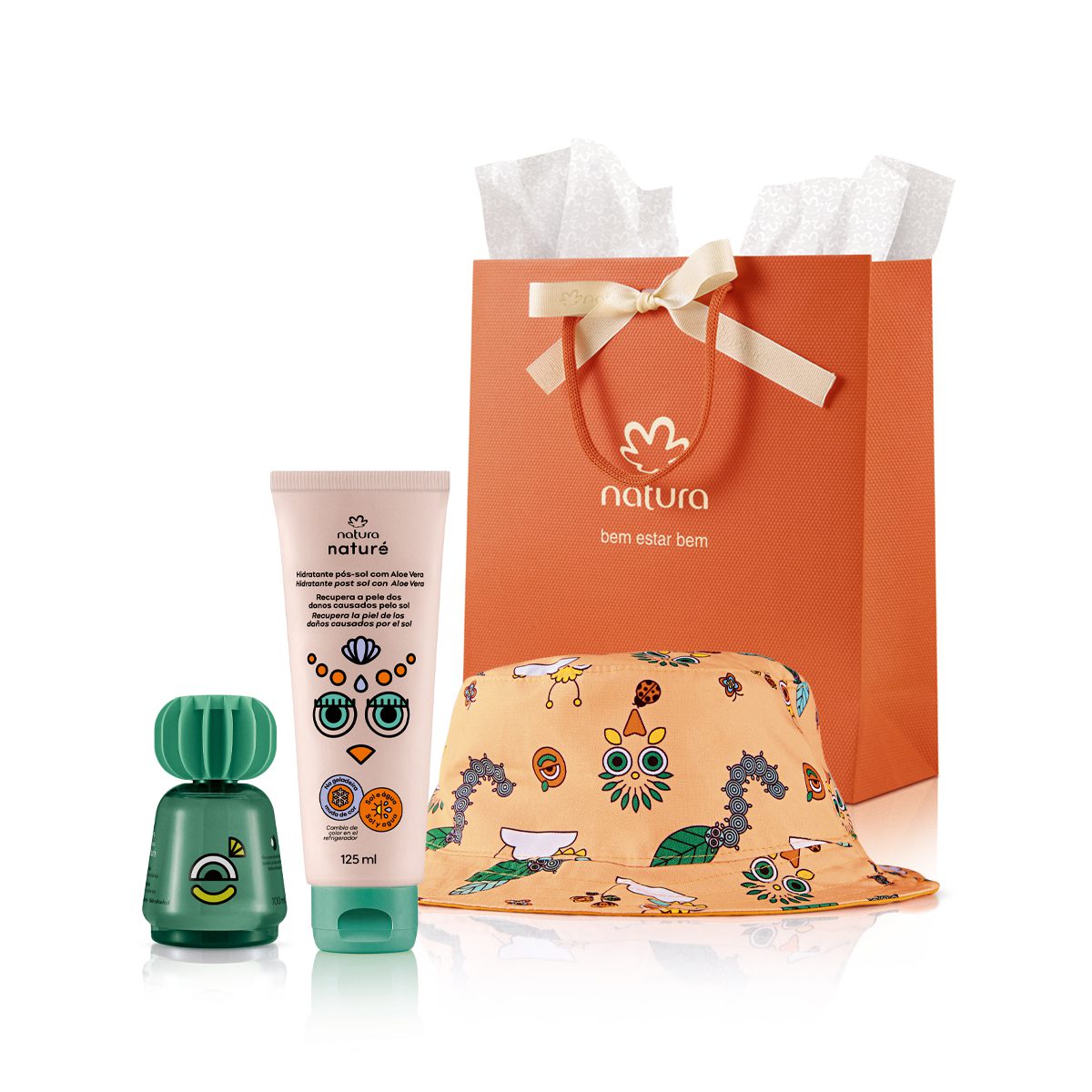 Presente Natura Nature Diversao De Verao Com Acessorio 3 Produtos 4 Kit Presente Natura Naturé Diversão de Verão