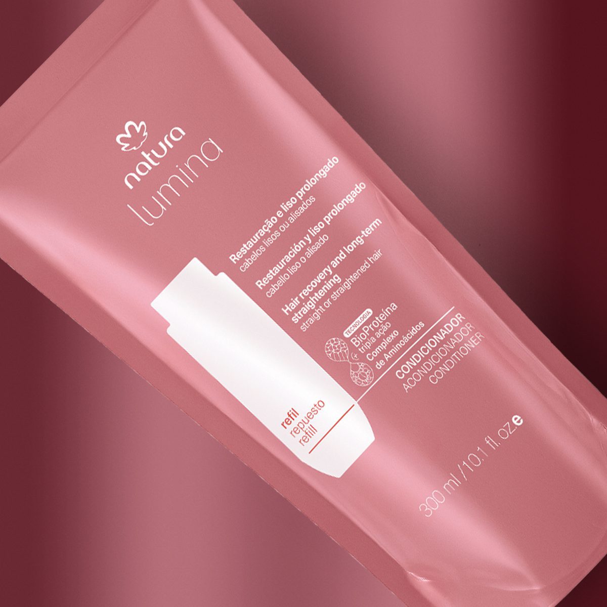 Refil Condicionador Lumina Restaurador Para Restauracao E Liso Prolongado 300 ml