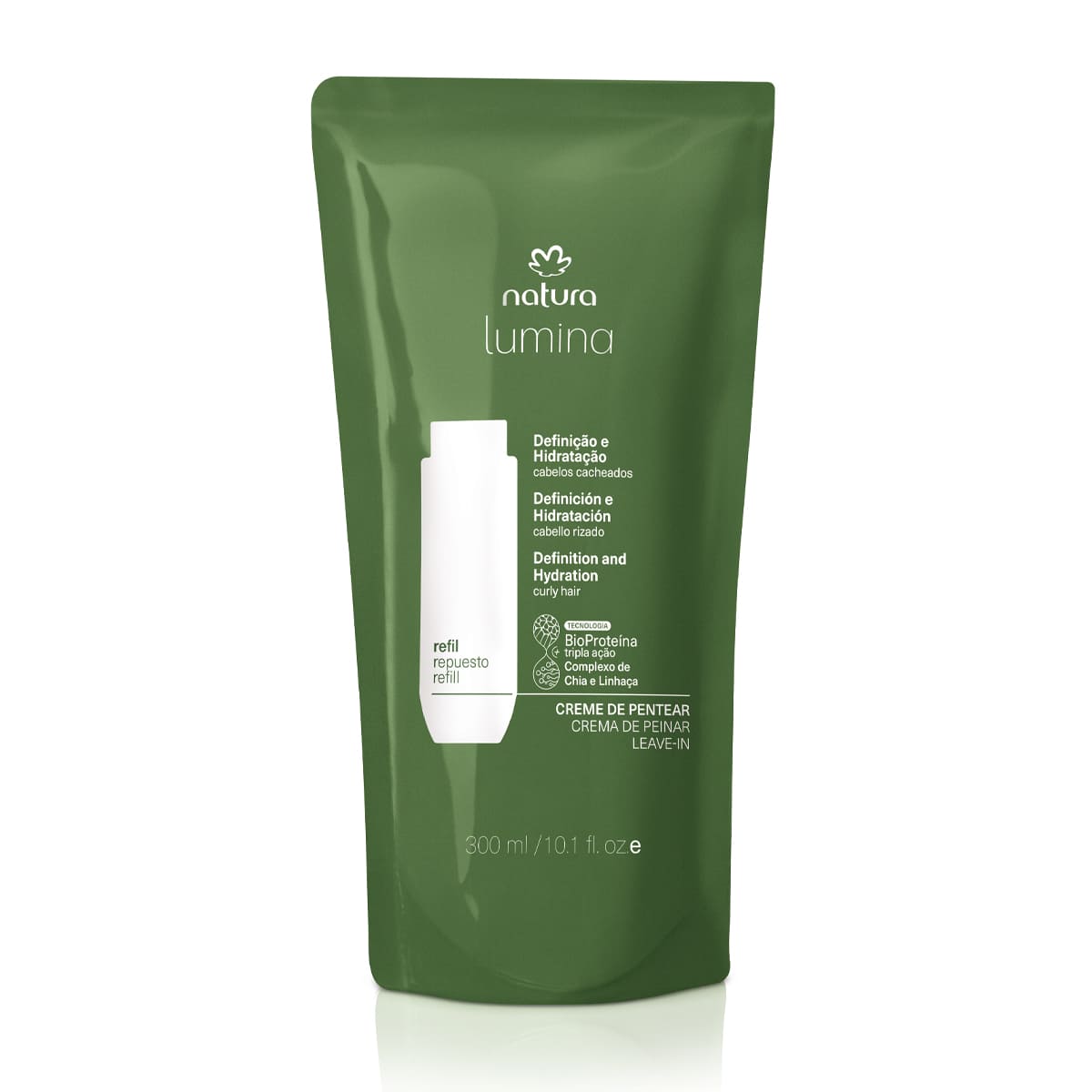 Refil Creme De Pentear De Definicao Para Cabelos Cacheados Lumina 300 ml