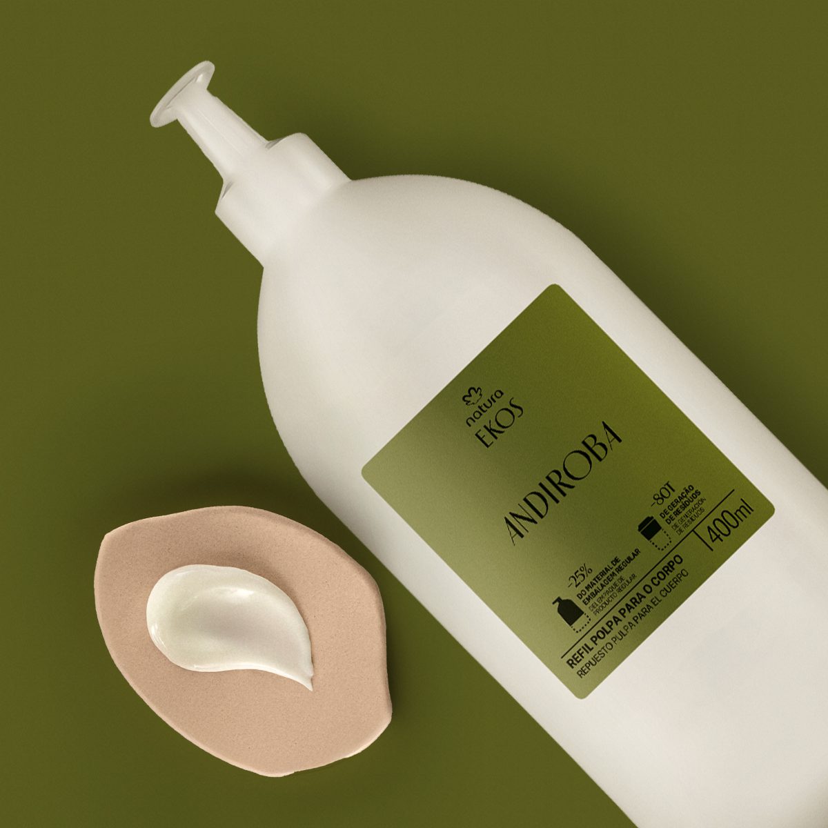 Refil Polpa Desodorante Hidratante Para O Corpo Ekos Andiroba 400 ml