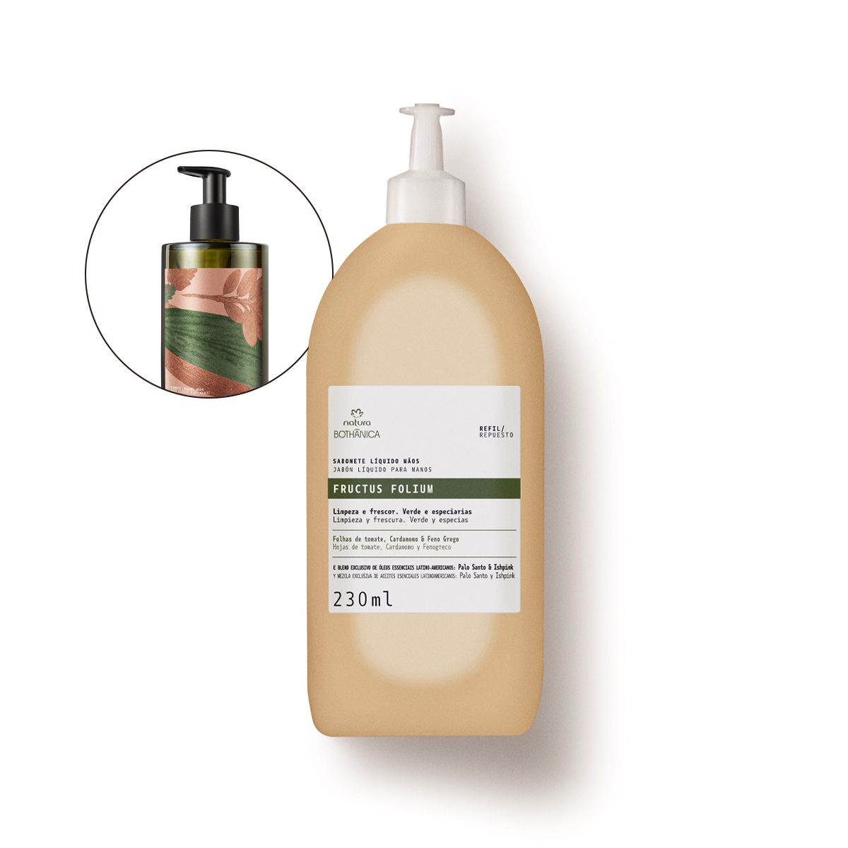 Refil Sabonete Líquido Mãos Bothânica Fructus Folium 230 ml