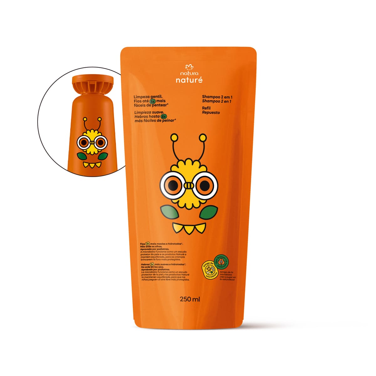 Refil Shampoo 2 Em 1 Nature 250 ml