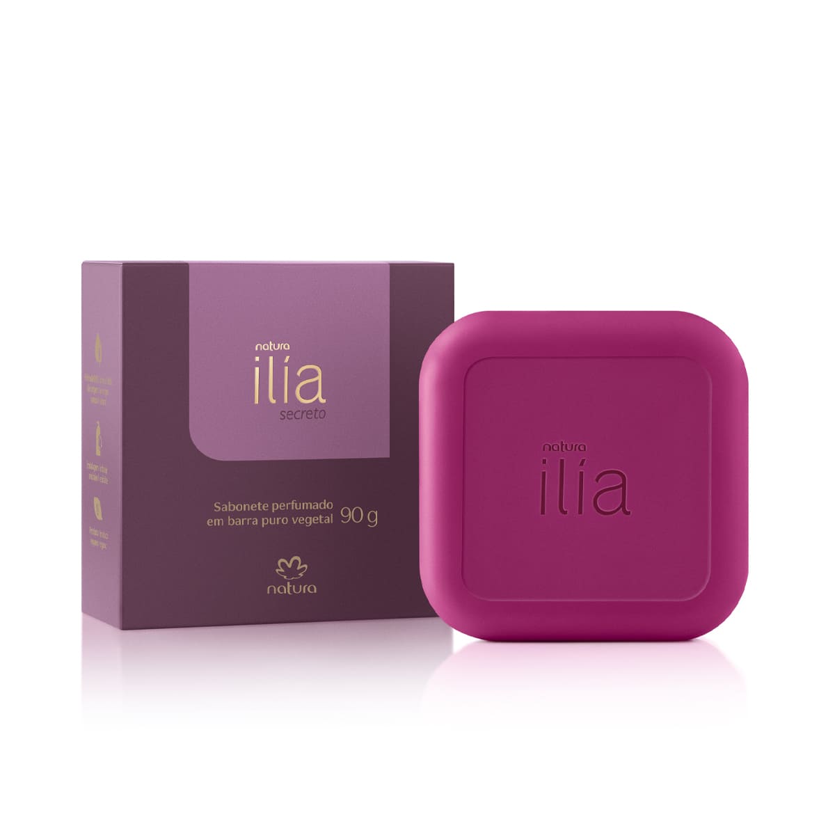 Sabonete Em Barra Puro Vegetal Ilia Secreto 90 G