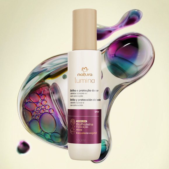 Spray Antidesbotamento E Brilho Para Cabelos Opacos Ou Com Coloracao Lumina 150 ml