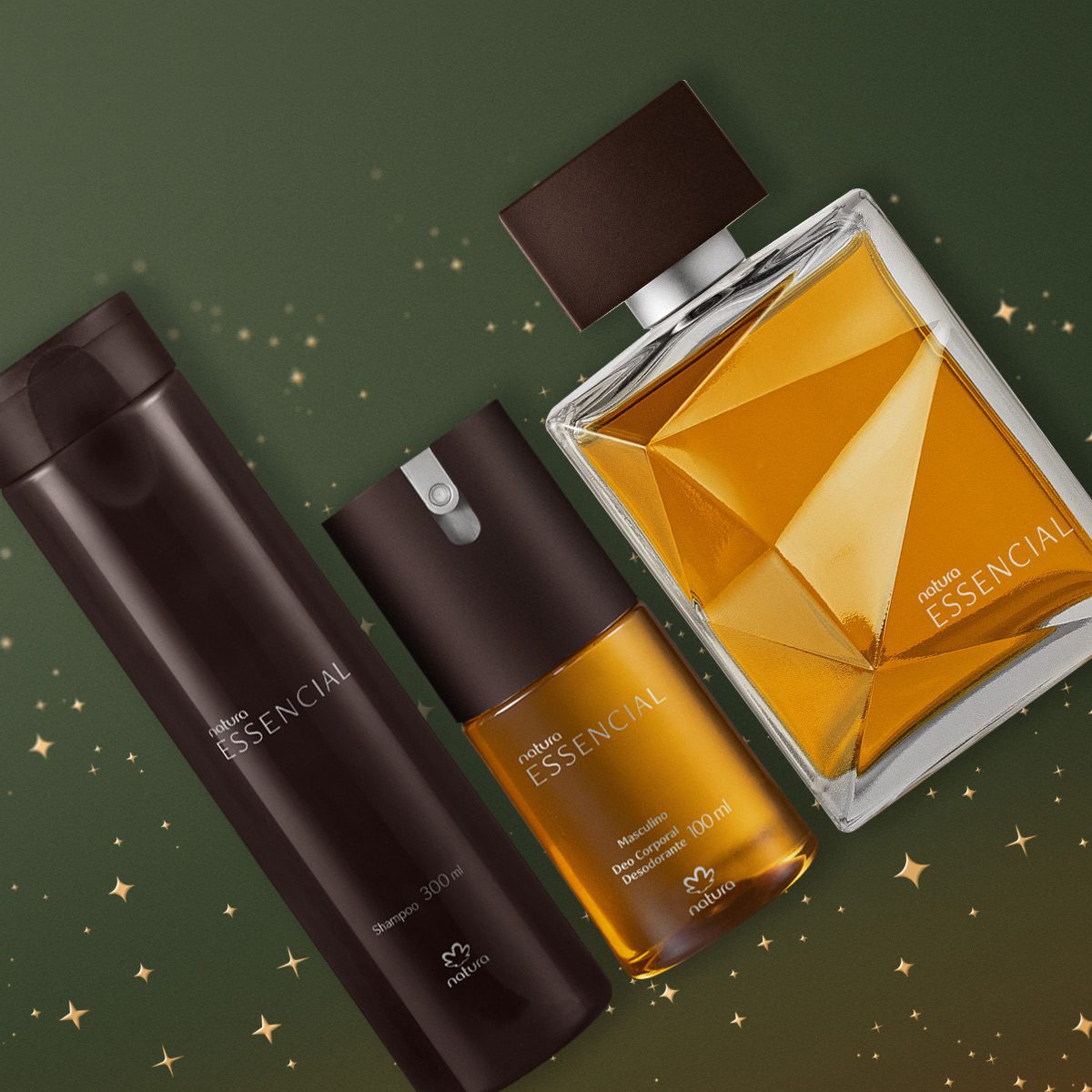 Shampoo e Desodorante Natura Essencial Masculino Completo