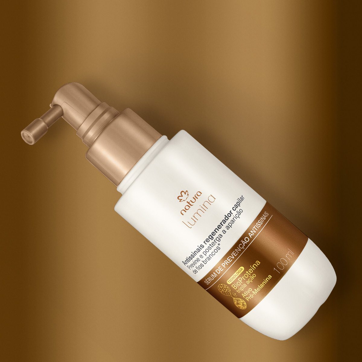 Serum De Prevencao Antissinais Regenerador Capilar Lumina 100 ml 3 Sérum de Prevenção Antissinais Regenerador Capilar Lumina - uso prático