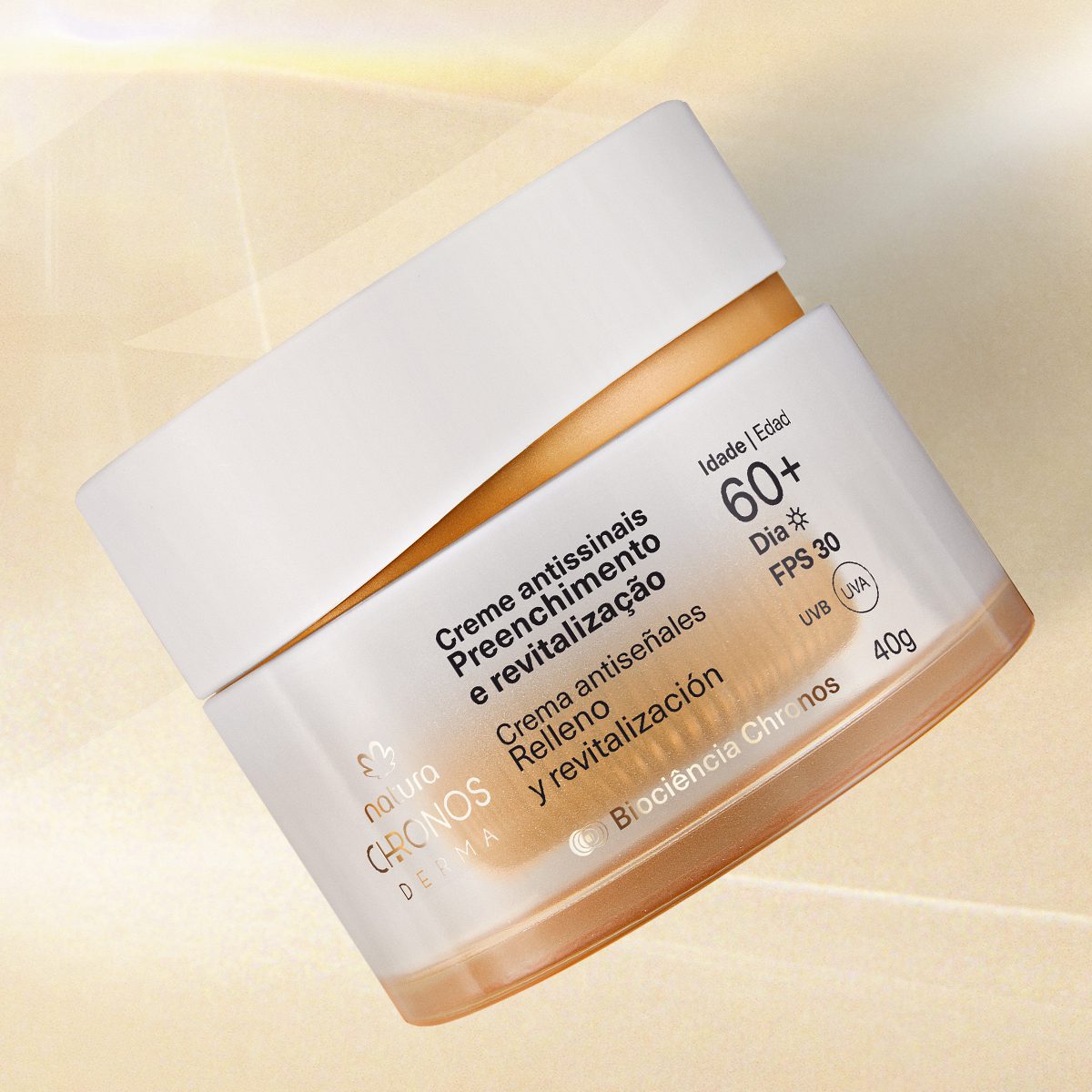 Creme Antissinais Preenchimento E Revitalizacao 60 Dia Chronos Derma 40 G