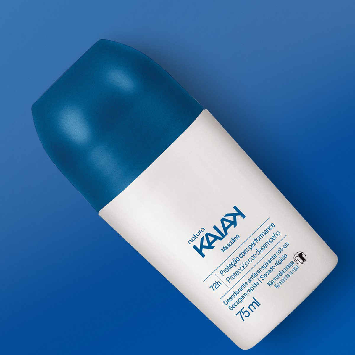 Desodorante Antitranspirante Roll On Kaiak Masculino 75 ml