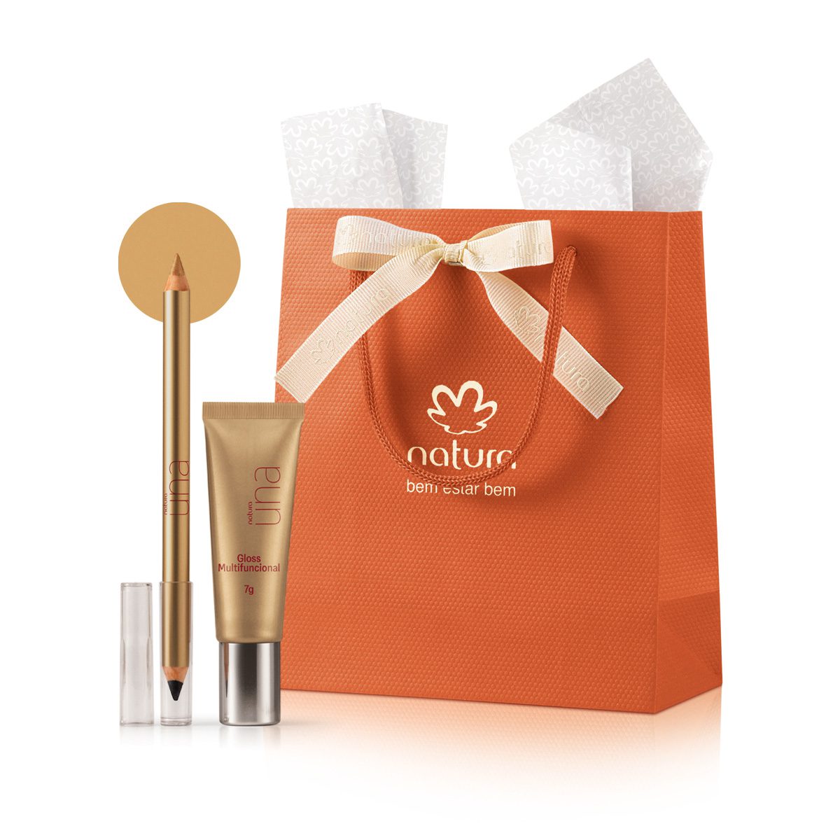 Presente Natura Una Celebrar Olhos E Boca Preto E Dourado 2 Produtos