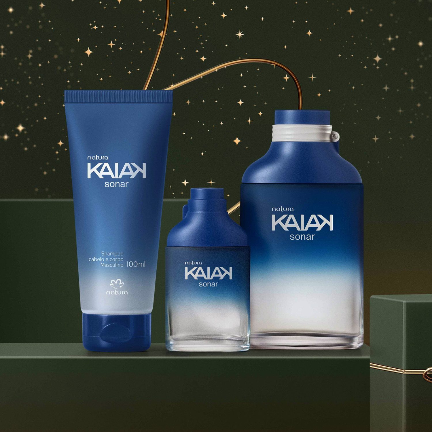 Presente Natura Kaiak Sonar Masculino (3 produtos) - Detalhes