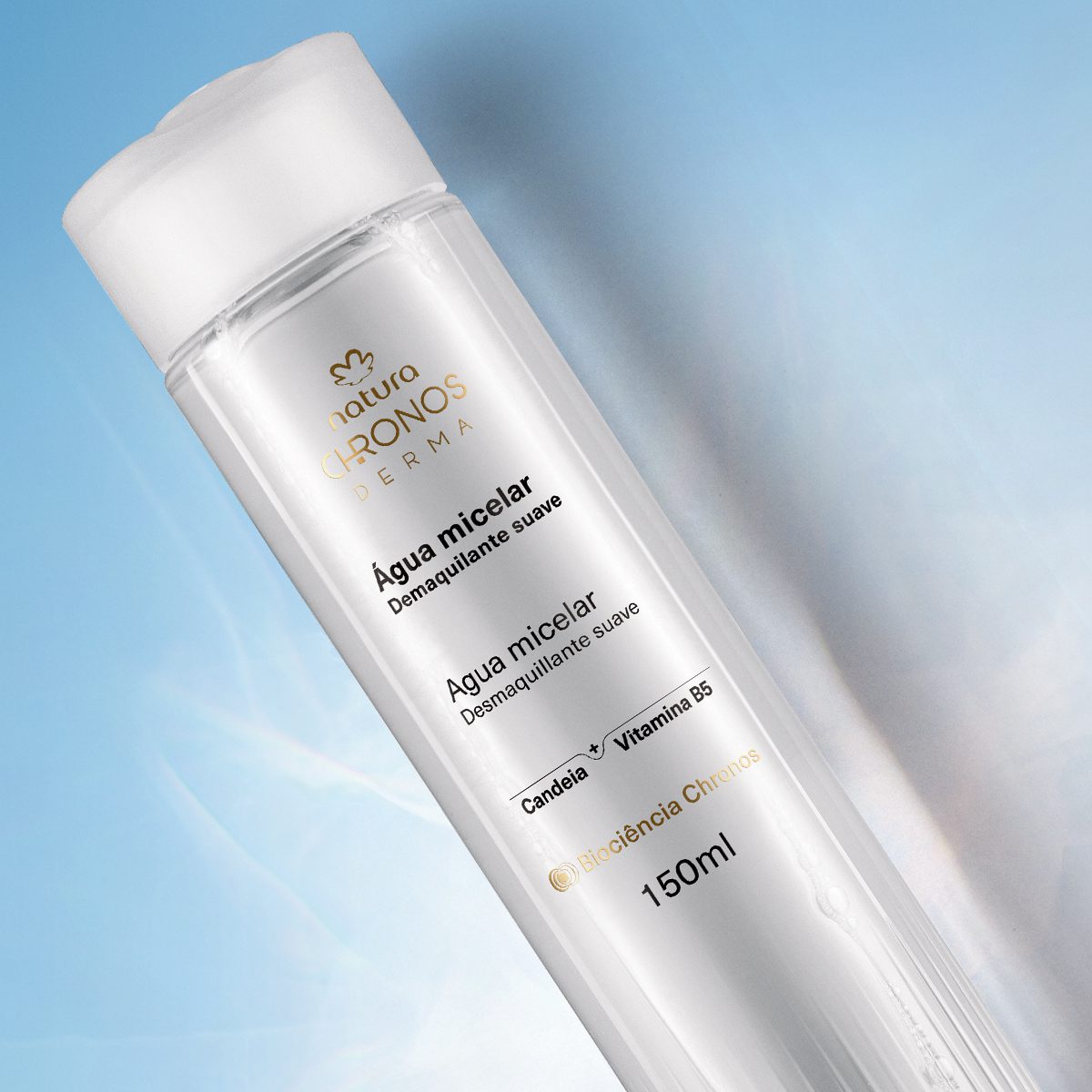 Agua Micelar Demaquilante Suave Chronos Derma 150 ml 3 Água Micelar Demaquilante Suave Chronos Derma