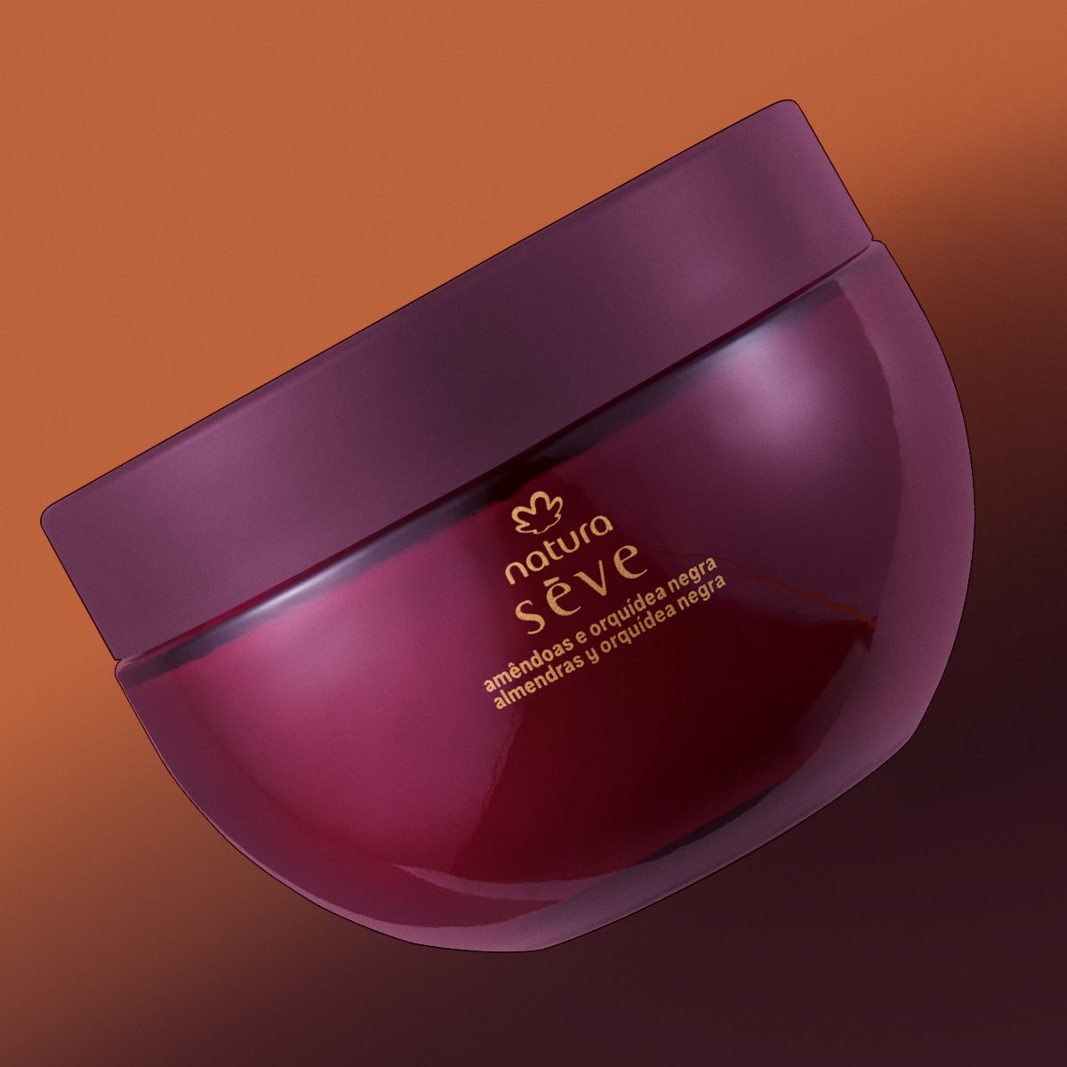 Creme Desodorante Corporal Sève amêndoas e orquídea negra embalagem