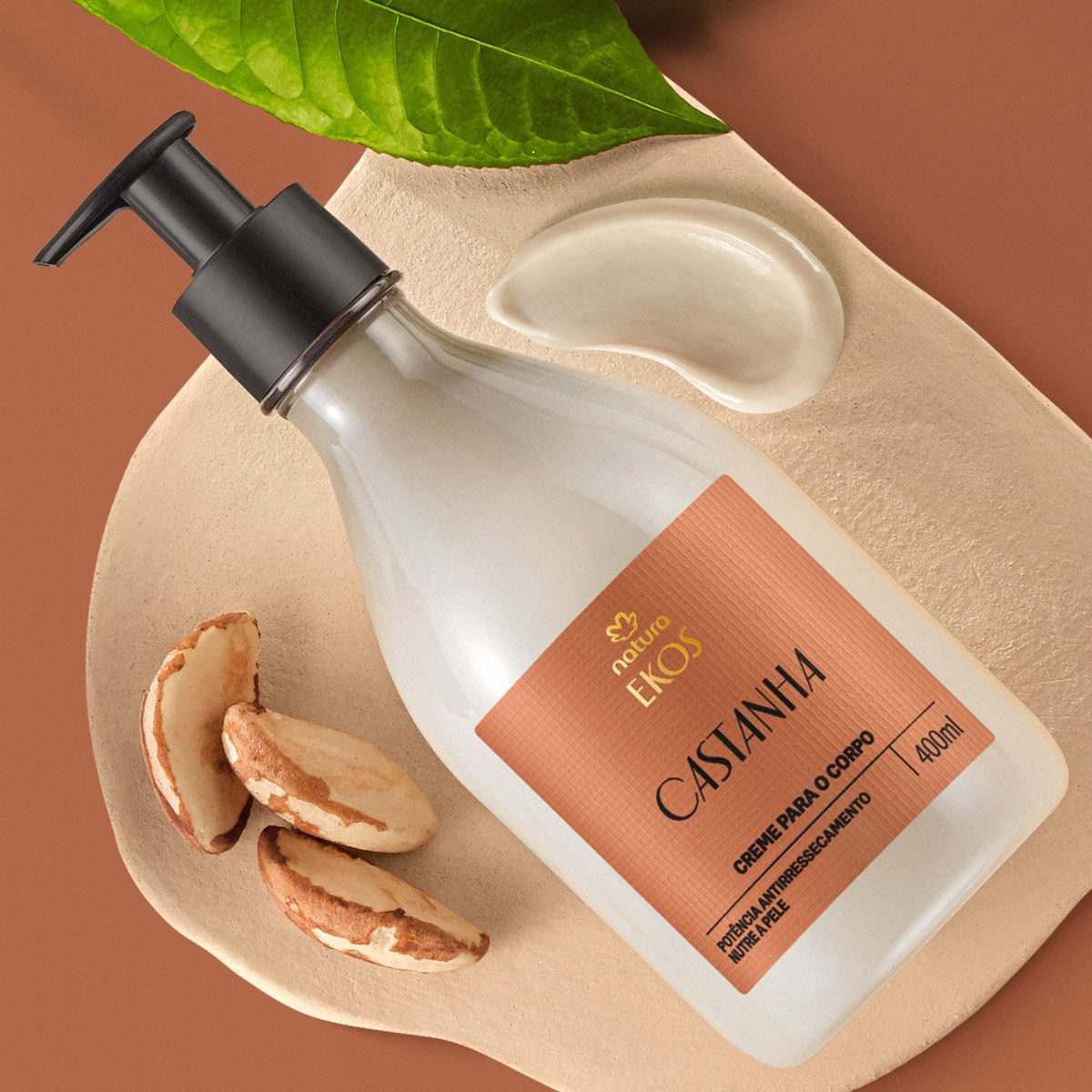 Creme Desodorante Hidratante Para O Corpo Ekos Castanha 400 ml