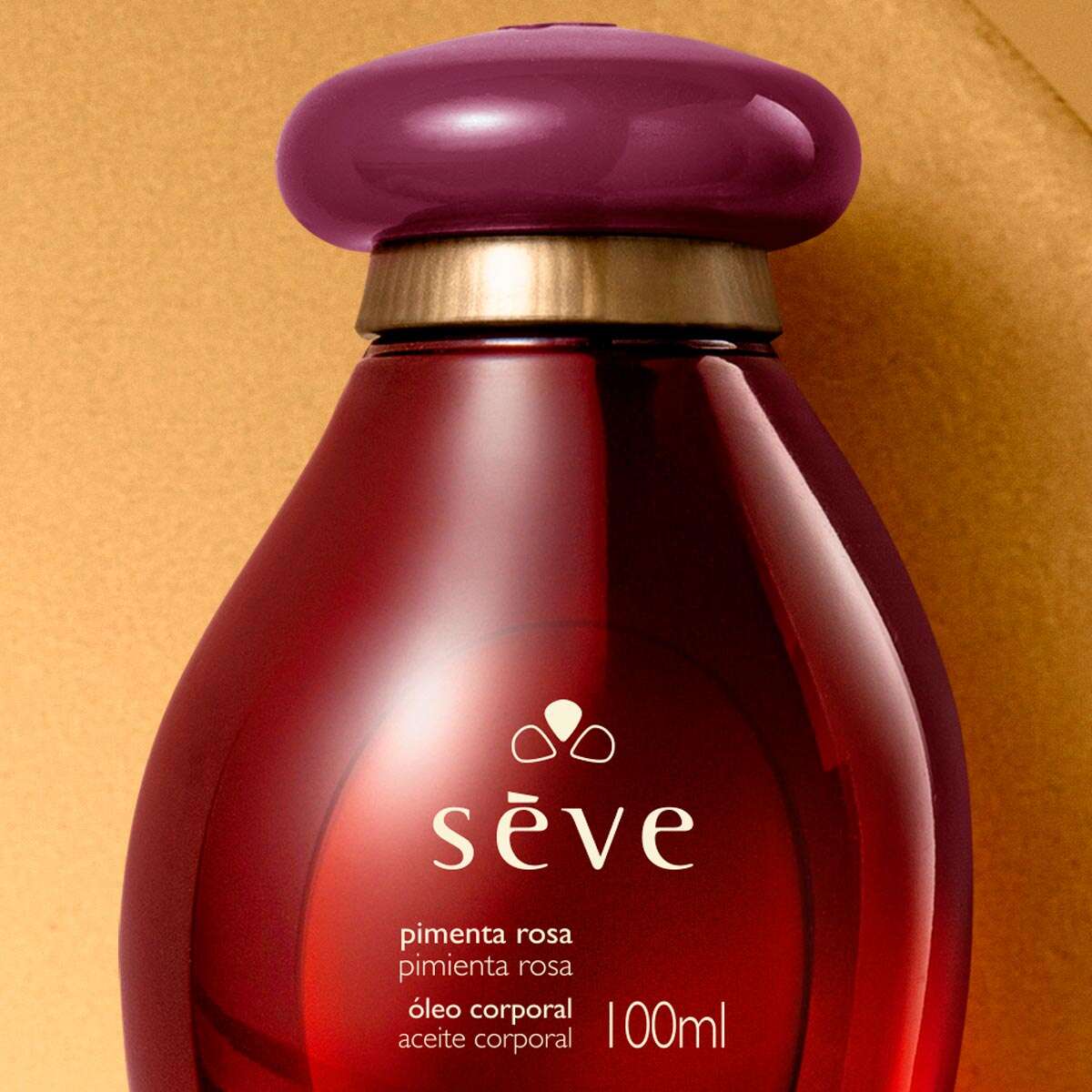 Frasco óleo corporal Seve Pimenta Rosa