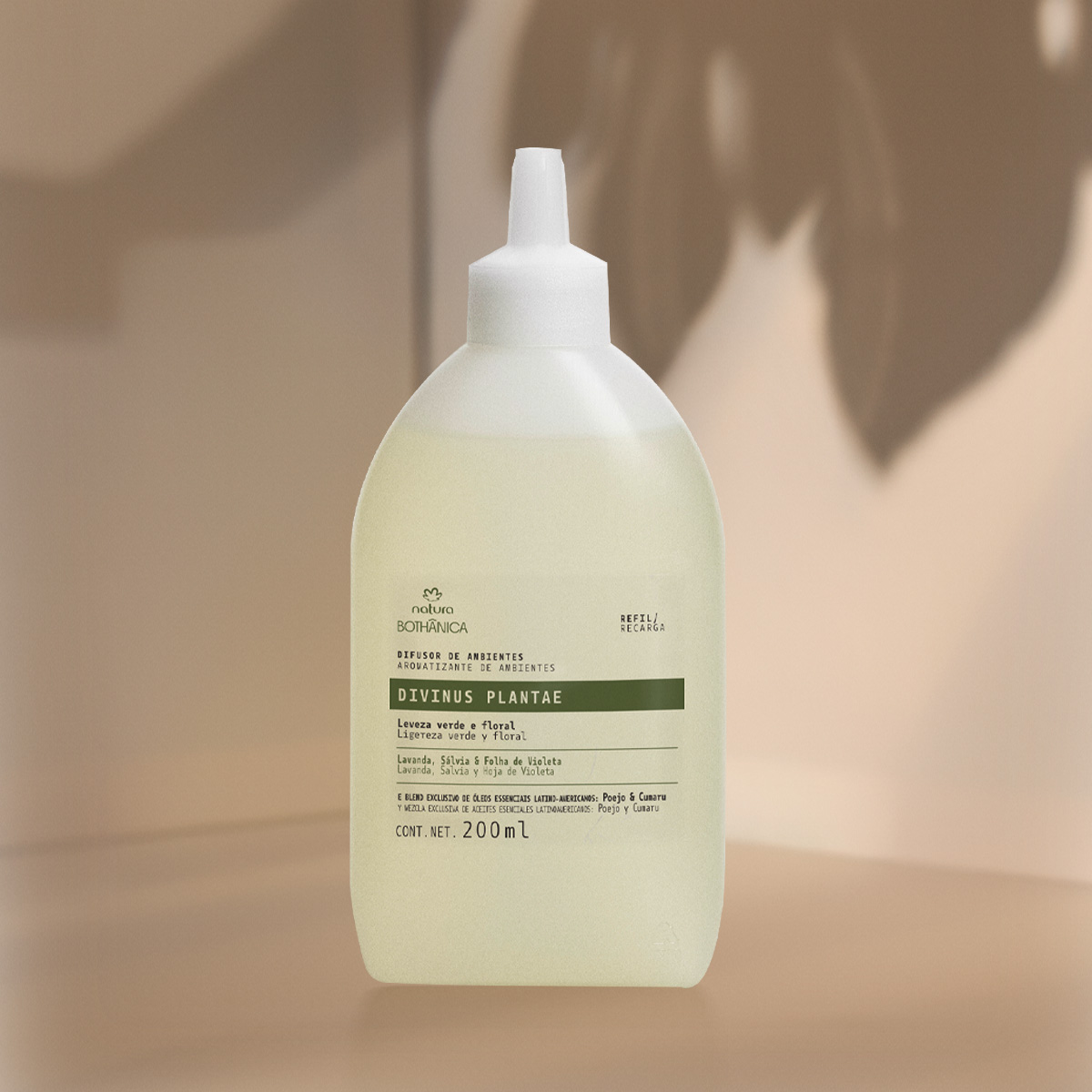 Refil Difusor De Ambiente Natura Bothanica Divinus Plantae 230 ml 5 Refil Sustentável Difusor Natura