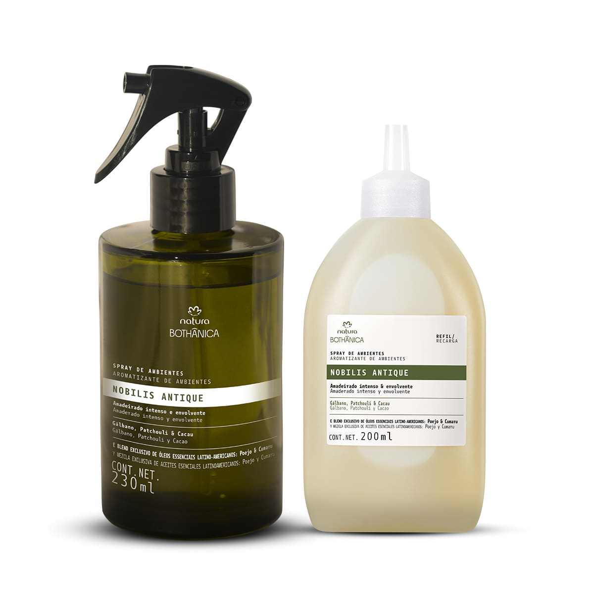 Kit Bothanica Spray Para Ambientes Nobilis Antique E Refil 2