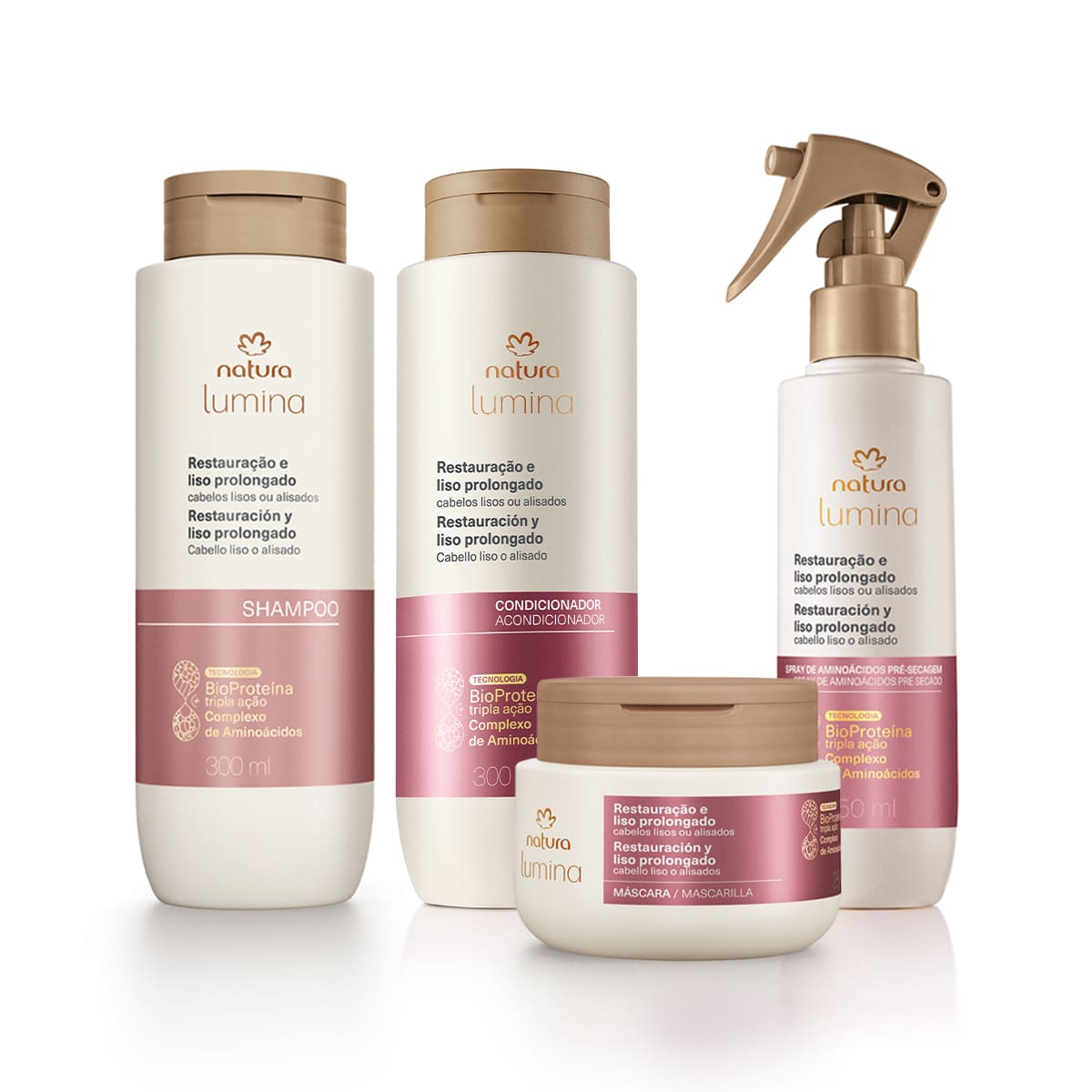 Kit Lumina Para Restauracao E Liso Prolongado 4 Produtos