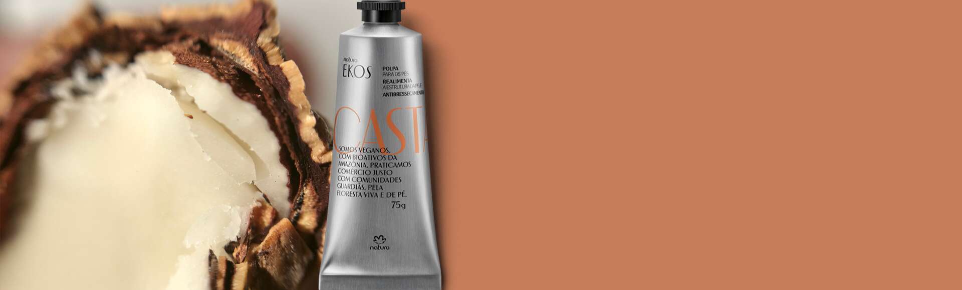Polpa Hidratante Para Os Pes Ekos Castanha 75 G