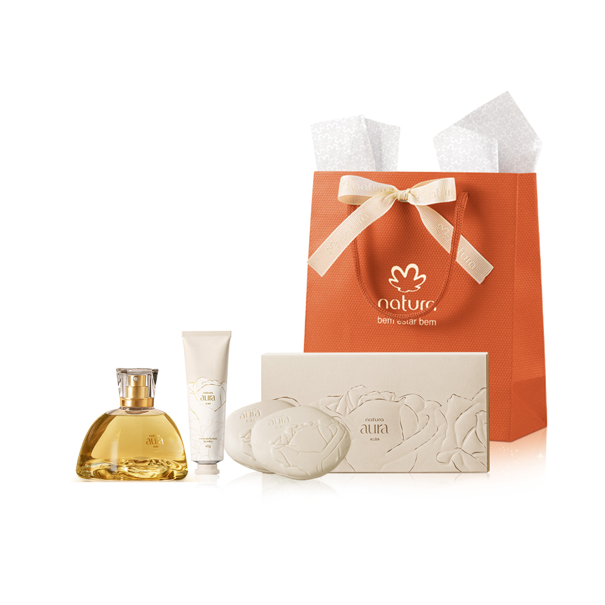 Presente Natura Aura Alba Completo 3 Produtos