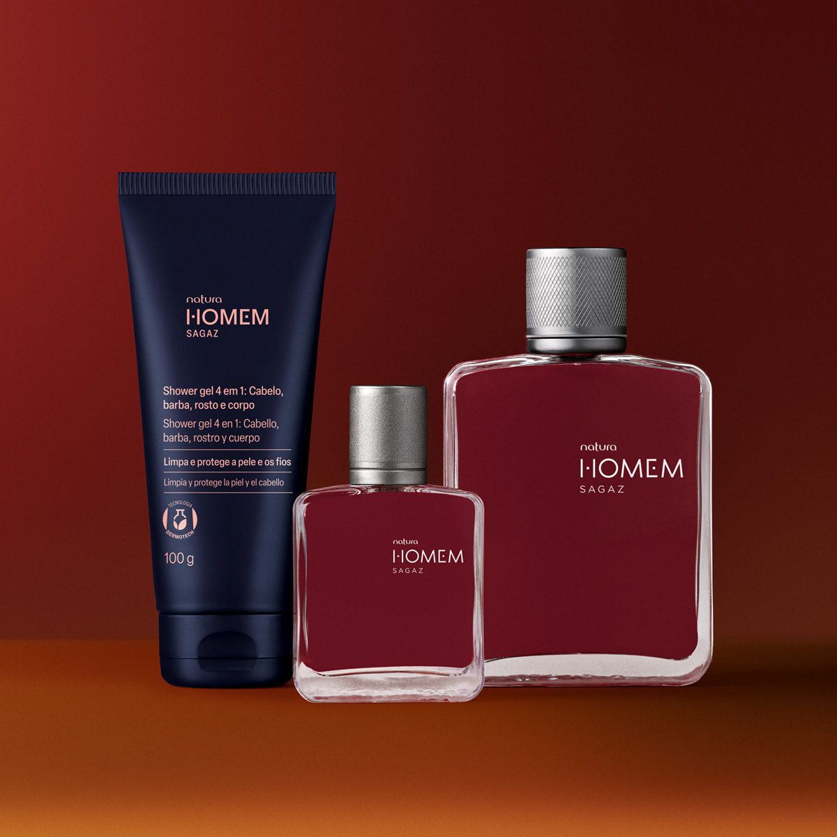 Presente Natura Homem Sagaz 3 Produtos